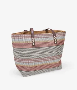 Bosanova Sacs Shopper | Sacs Raphia Et Crochet | Sac bandoulière en raphia beige avec fermeture éclair