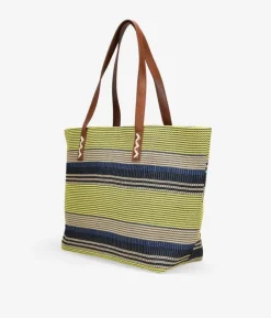 Bosanova Sacs Porté Épaule | Sacs Shopper | Sac bandoulière en raphia bleu avec fermeture éclair