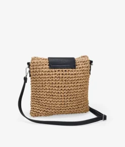 Bosanova Sacs À Bandoulière | Sacs Raphia Et Crochet | Sac bandoulière en raphia beige à rabat