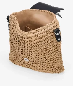 Bosanova Sacs À Bandoulière | Sacs Raphia Et Crochet | Sac bandoulière en raphia beige à rabat