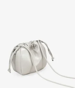 Bosanova Sacs À Bandoulière | Petits Sacs | Sac bandoulière gris avec fermeture froncée