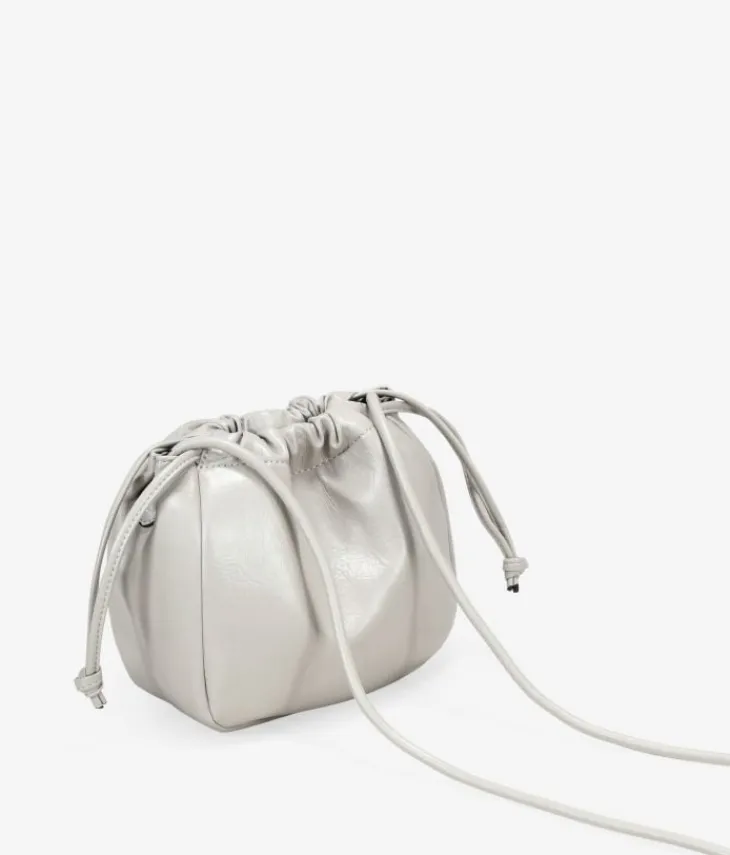 Bosanova Sacs À Bandoulière | Petits Sacs | Sac bandoulière gris avec fermeture froncée