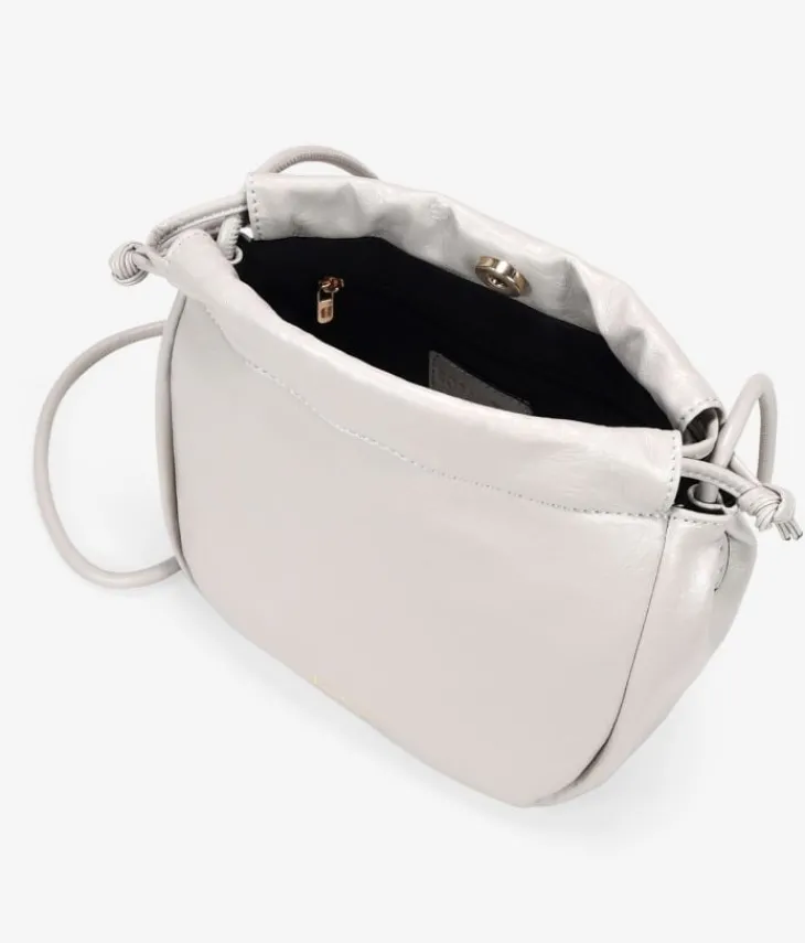 Bosanova Sacs À Bandoulière | Petits Sacs | Sac bandoulière gris avec fermeture froncée