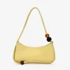 Bosanova Sacs Porté Épaule | Petits Sacs | Sac bandoulière jaune avec perles marbrées