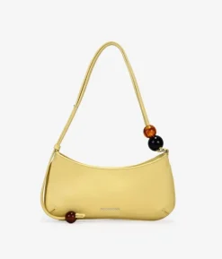 Bosanova Sacs Porté Épaule | Petits Sacs | Sac bandoulière jaune avec perles marbrées