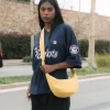 Bosanova Sacs À Bandoulière | Petits Sacs | Sac bandoulière jaune avec poches et fermeture éclair