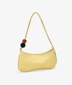 Bosanova Sacs Porté Épaule | Petits Sacs | Sac bandoulière jaune avec perles marbrées