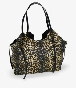 Bosanova Sacs Shopper | Sacs Porté Épaule | Sac bandoulière léopard avec boucles en métal