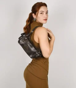 Bosanova Sacs Porté Épaule | Petits Sacs | Sac bandoulière marron avec poches