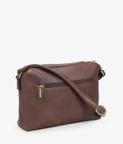 Bosanova Petits Sacs | Sacs À Bandoulière | Sac bandoulière marron avec double fermeture éclair