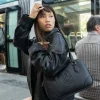 Bosanova Sacs Porté Épaule | Petits Sacs | Sac bandoulière noir à anses tubulaires