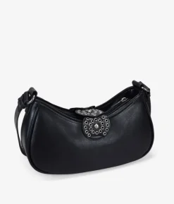 Bosanova Sacs Porté Épaule | Petits Sacs | Sac bandoulière noir à rabat cowboy