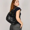 Bosanova Sacs Shopper | Sacs Porté Épaule | Sac bandoulière noir avec chaîne