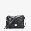 Bosanova Sacs À Bandoulière | Petits Sacs | Sac bandoulière noir avec surpiqûres matelassées