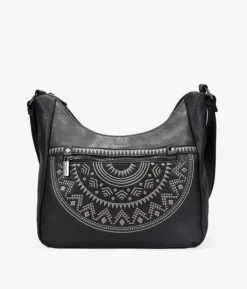 Bosanova Sacs À Bandoulière | Sac bandoulière noir avec broderie