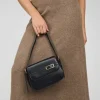 Bosanova Sacs Porté Épaule | Petits Sacs | Sac bandoulière noir avec rabat et ceinture