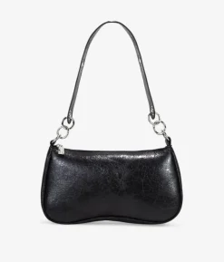 Bosanova Sacs Porté Épaule | Petits Sacs | Sac bandoulière noir avec anneaux sur la poignée