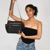 Bosanova Sacs À Bandoulière | Sac bandoulière noir avec fermetures éclair en métal