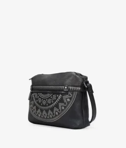 Bosanova Petits Sacs | Sacs À Bandoulière | Sac bandoulière noir avec double fermeture éclair