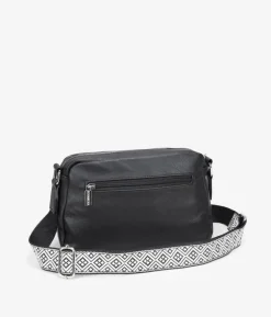 Bosanova Sacs À Bandoulière | Petits Sacs | Sac bandoulière noir avec poignée ethnique