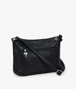 Bosanova Sacs À Bandoulière | Sac bandoulière noir avec fermeture éclair