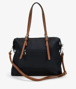 Bosanova Sacs Shopper | Sacs Porté Épaule | Sac bandoulière noir avec anneaux en métal