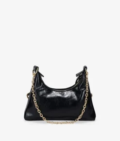 Bosanova Sacs Porté Épaule | Petits Sacs | Sac bandoulière noir avec boucles et chaîne
