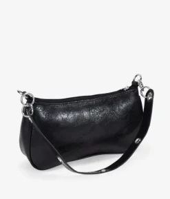 Bosanova Sacs Porté Épaule | Petits Sacs | Sac bandoulière noir avec anneaux sur la poignée