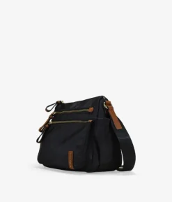 Bosanova Sacs À Bandoulière | Sac bandoulière noir avec fermetures éclair en métal