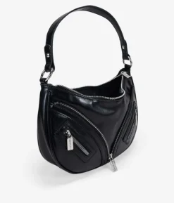 Bosanova Sacs Porté Épaule | Sacs À Bandoulière | Sac bandoulière noir avec fermetures éclair