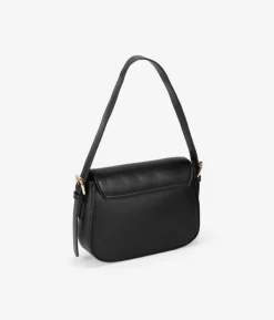 Bosanova Sacs Porté Épaule | Petits Sacs | Sac bandoulière noir avec rabat et ceinture