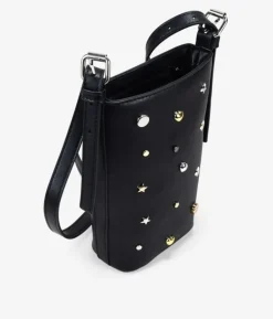 Bosanova Sacs À Bandoulière | Petits Sacs | Sac bandoulière noir avec applications métalliques