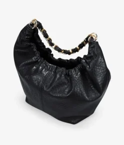 Bosanova Sacs Shopper | Sacs Porté Épaule | Sac bandoulière noir avec chaîne