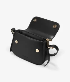 Bosanova Sacs Porté Épaule | Petits Sacs | Sac bandoulière noir avec rabat et ceinture