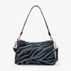 Bosanova Sacs Porté Épaule | Petits Sacs | Sac bandoulière noir effet zèbre