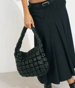 Bosanova Sacs Porté Épaule | Sac bandoulière noir matelassé