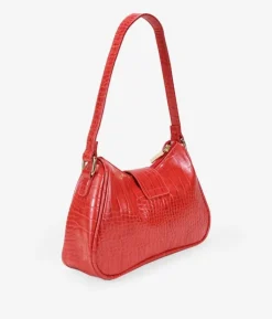 Bosanova Sacs Porté Épaule | Petits Sacs | Sac bandoulière rouge à rabat