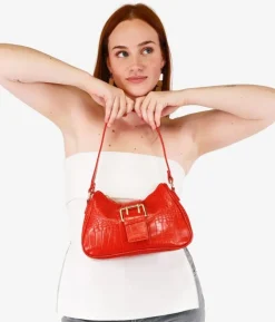 Bosanova Sacs Porté Épaule | Petits Sacs | Sac bandoulière rouge à rabat