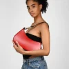 Bosanova Sacs Porté Épaule | Petits Sacs | Sac bandoulière rouge avec anneaux en métal