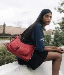 Bosanova Sacs À Bandoulière | Sacs Porté Épaule | Sac bandoulière rouge avec poches