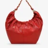 Bosanova Sacs Shopper | Sacs Porté Épaule | Sac bandoulière rouge avec chaîne