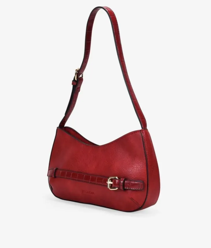 Bosanova Sacs Porté Épaule | Petits Sacs | Sac bandoulière rouge avec fermeture éclair