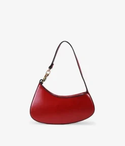 Bosanova Sacs Porté Épaule | Petits Sacs | Sac bandoulière rouge avec anneaux en métal