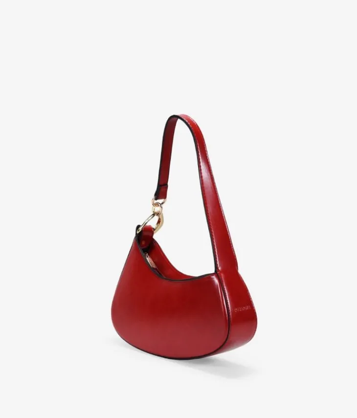 Bosanova Sacs Porté Épaule | Petits Sacs | Sac bandoulière rouge avec anneaux en métal