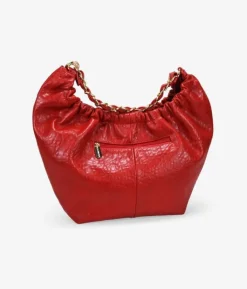 Bosanova Sacs Shopper | Sacs Porté Épaule | Sac bandoulière rouge avec chaîne