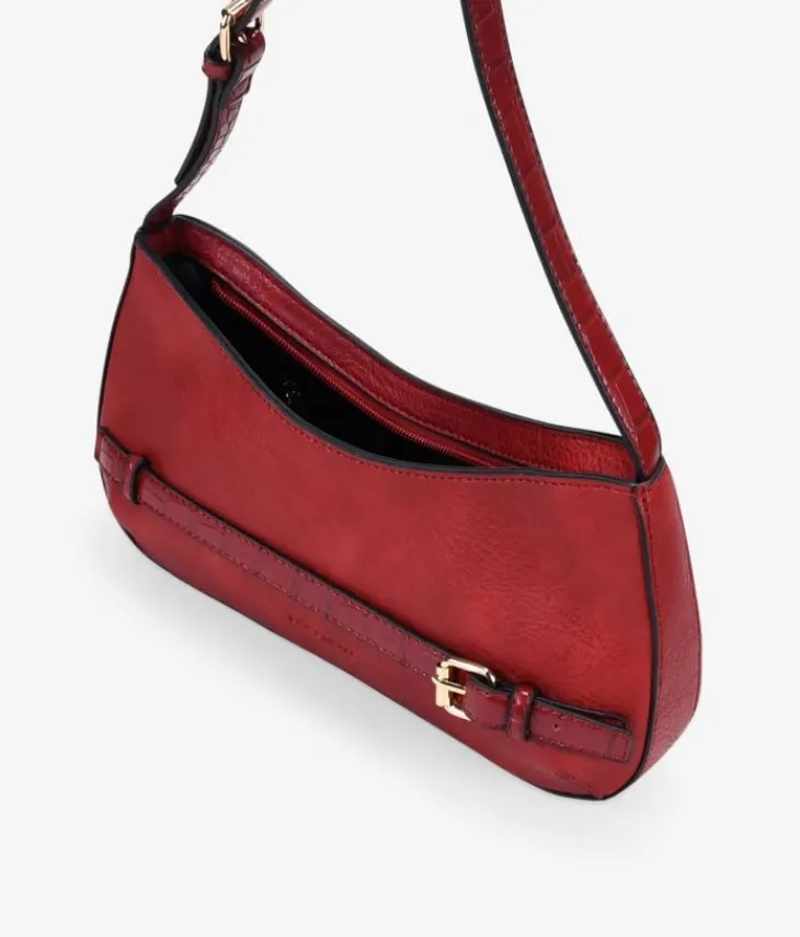 Bosanova Sacs Porté Épaule | Petits Sacs | Sac bandoulière rouge avec fermeture éclair