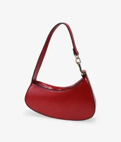 Bosanova Sacs Porté Épaule | Petits Sacs | Sac bandoulière rouge avec anneaux en métal