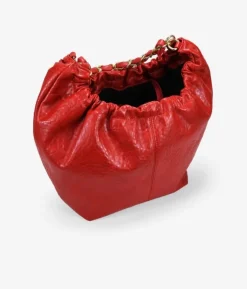 Bosanova Sacs Shopper | Sacs Porté Épaule | Sac bandoulière rouge avec chaîne