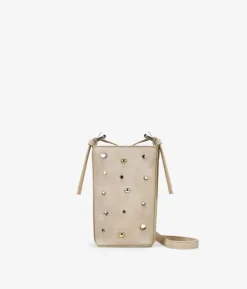 Bosanova Sacs À Bandoulière | Petits Sacs | Sac bandoulière sable avec applications métalliques