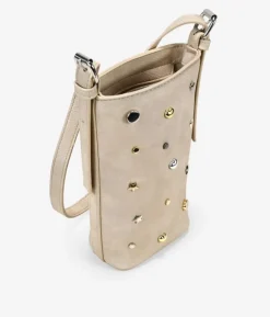 Bosanova Sacs À Bandoulière | Petits Sacs | Sac bandoulière sable avec applications métalliques